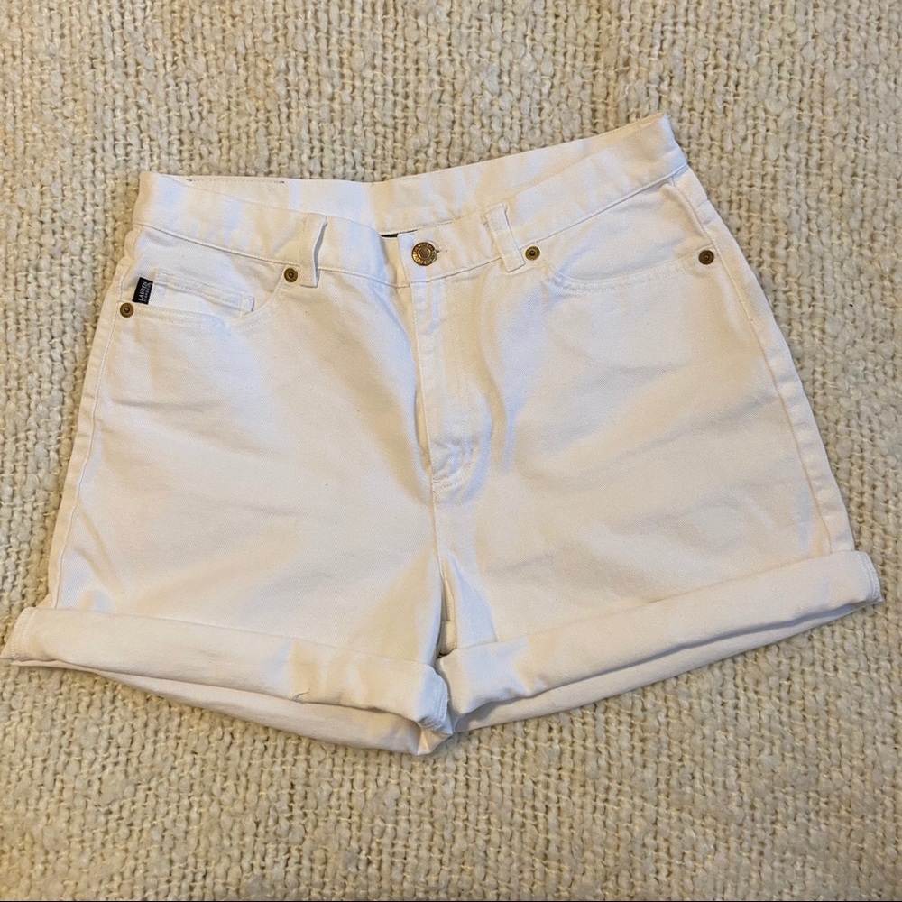 White Ralph Lauren high waist shorts